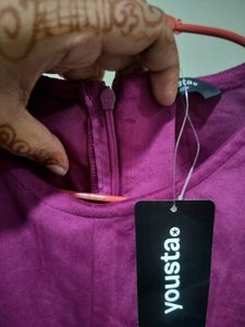 Dark Pink Sleeveless Mini Dress