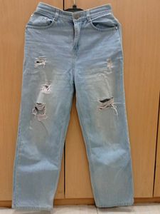 Ripped Light Wash Jeans