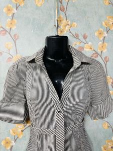 Zara Striped Fitted Shirt