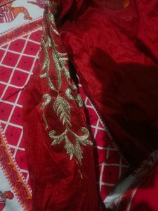 Raw Silk Skirt And Top Set