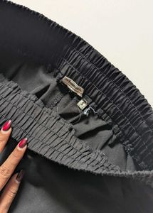 Black Elastic Waist Pants