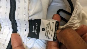 Nike Dry Fit Athletic Shorts - White &amp; Black
