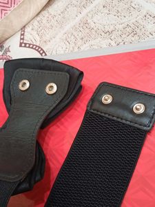 Black Streachable Belt