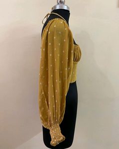 Yellow Polka Dot Top