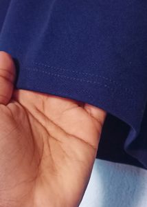 New Nevy Blue Collar T-Shirt Top 🥰