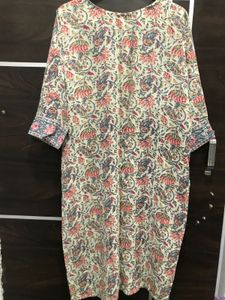 Beautiful White Kalamkari Print Kurta Set