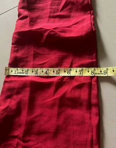 Red Embroidered Kurta