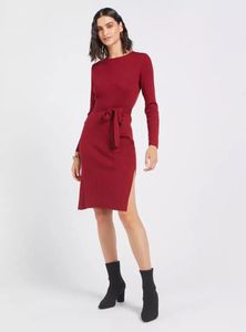 Branded Warm Maroon Fit Flare Dre