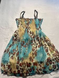 Colorful Animal Print Sun Dress