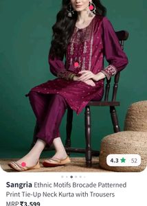 Ethnic Kurta With Trousers
