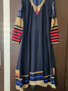 Blue Pink Anarkali