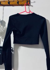Black Ribbed Top