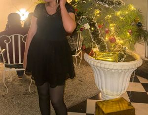 Elegant Black Lace Mini Dress