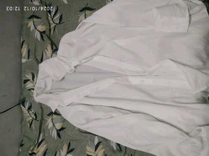 Oversized White Button-Down