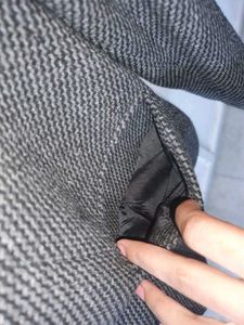 Grey Textured Formal Blazer