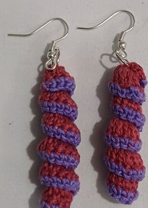 Red Lavender Spirals