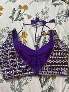 Purple Embellished Blouse