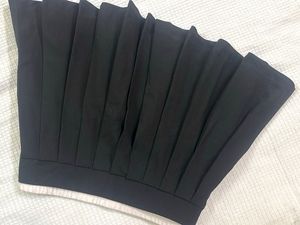 Black Pleated Mini Skirt
