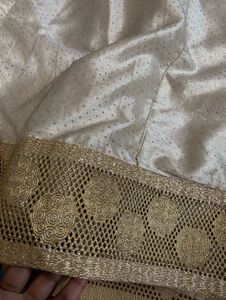 Partywear Cream Colour Lahnga