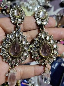 Elegant Stone Drop Earrings