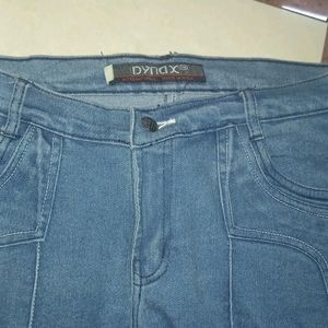 High Waisted Blue Jeans