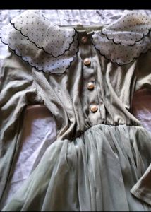 Vintage Style Green Tulle Dress