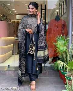 Stylish Embroidered Kurti Plazoo Set