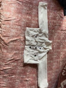 Cute White Plush Onesie