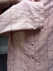 Stylish Pink Plaid Jacket