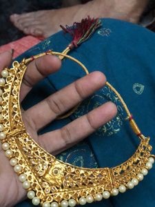 Brand New Gold And Pearl Necklace/Choker Never Use