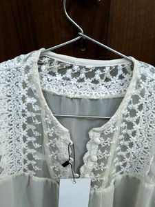 Lace Trim Blouse