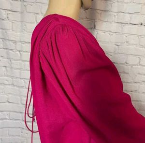 ZARA NWT SEMI-SHEER BLOUSE WITH SHOULDER OPEN BACK