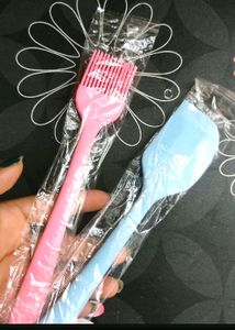 Silicone Spatula And Brush