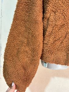 Shein Fuzzy Brown Jacket
