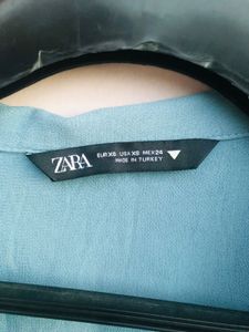 Zara Blue Crop Top