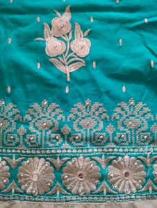Teal Kurta With Dupatta