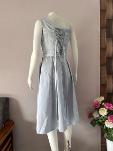Satin One Shoulder Gown