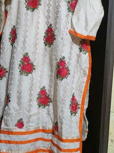 Floral Embroidered Kurti With Salwar