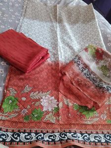 Kalamkari Unstitched Suit