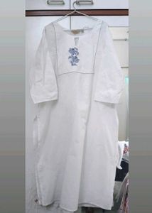 Anouk Premium Quality White Formal Kurta Set