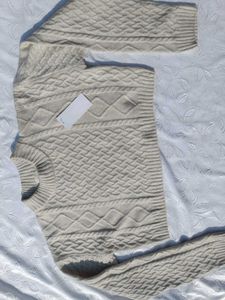 H&m Cream Cable Knit Sweater