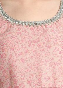 Pink Printed Sharara Set with dupatta