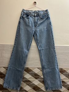 Wide Leg Light Wash Jeans