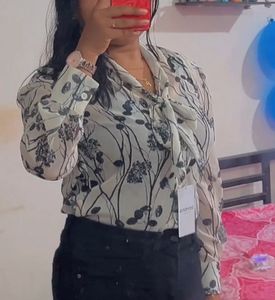 Beautiful Formal Tie Up Shirt For Women