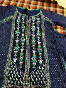 Elegant Navy Blue Kurta