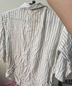 Striped Button-Down Shirt
