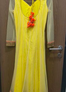 Yellow Anarkali