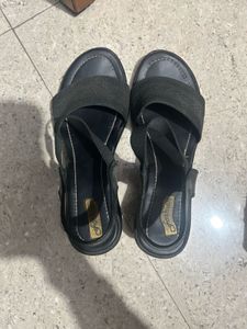 Black Slingback Sandals