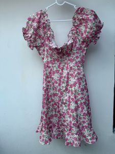 Floral Print Mini Dress