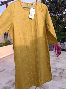 Olive Greendual Shade Kurti